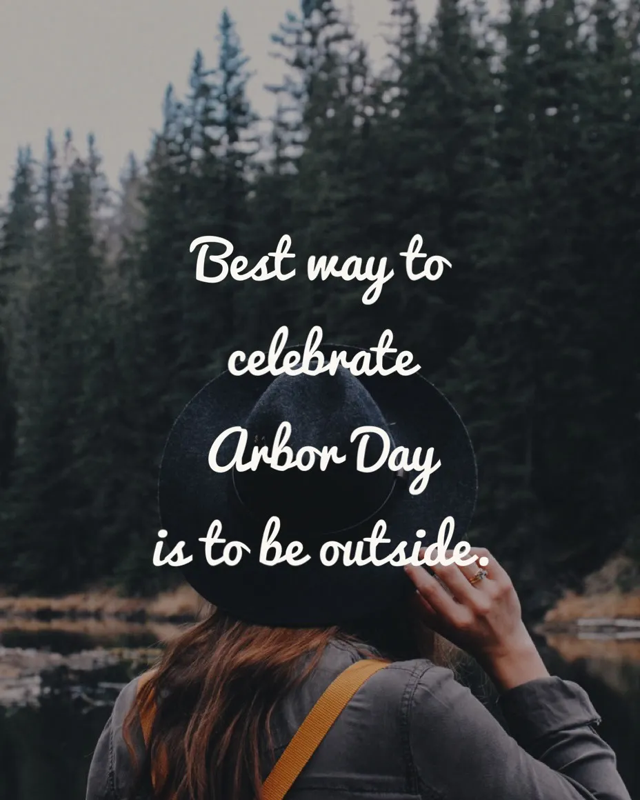 Cold Toned Arbor Day Celebration Quote Instagram Portrait