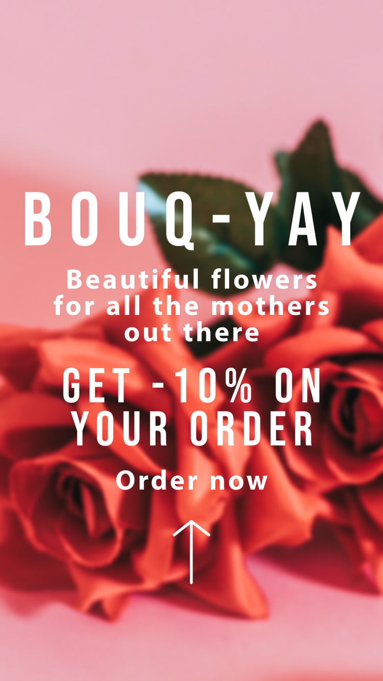 Red Roses Bouquet Mothers Day Florist Discount Instagram Story
