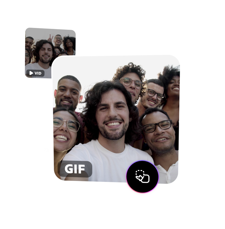 Conversor de vídeo para GIF  Divirta seus espectadores em segundos com GIFs  divertidos