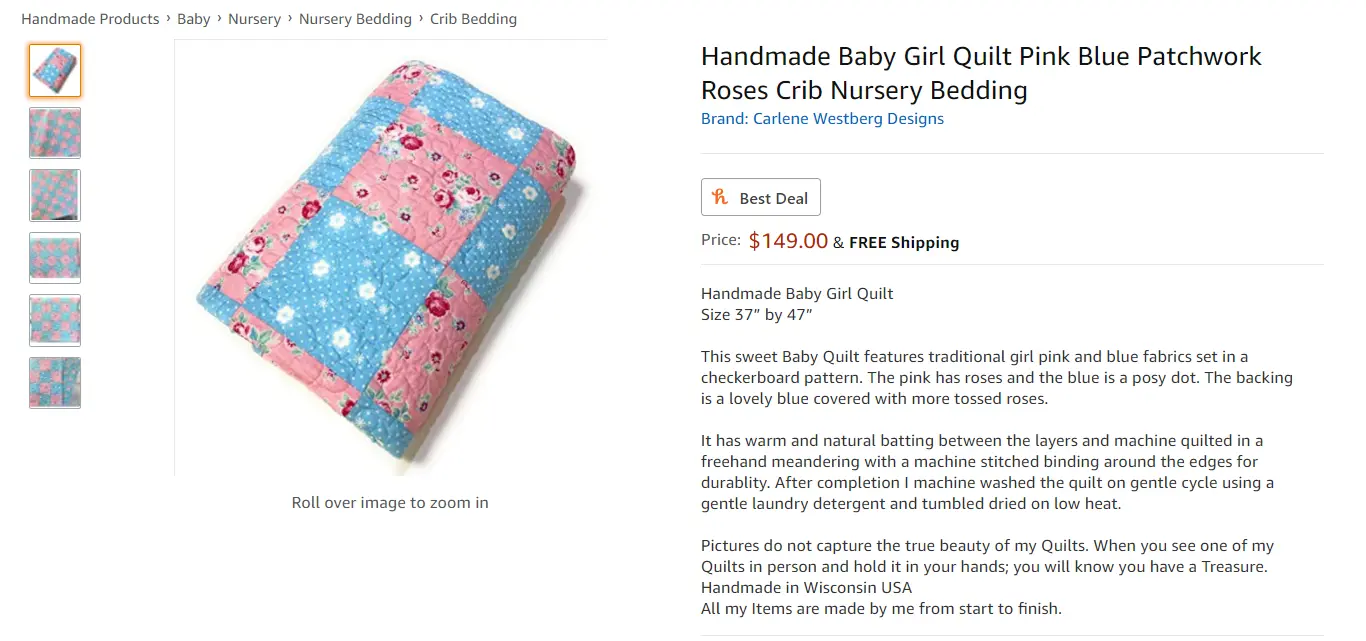 Amazon handmade: Lista de produtos