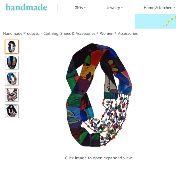 Amazon kézzel készített: termékkép