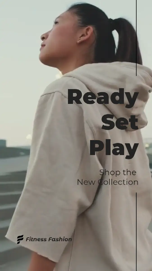 An Instagram Reel promoting a new fitness fashion collection
