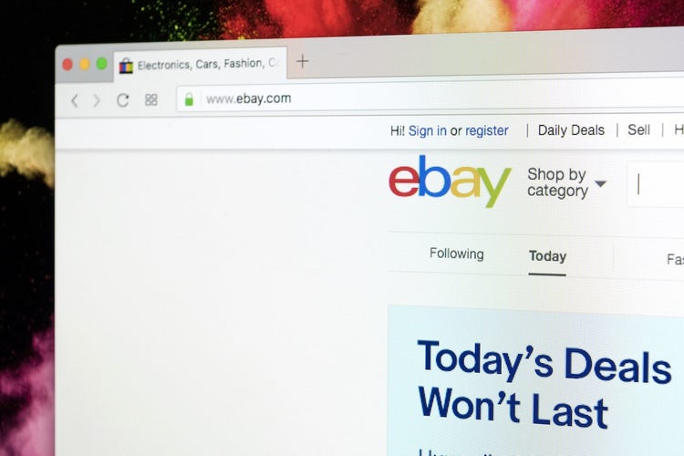 eBay tab open on a browser