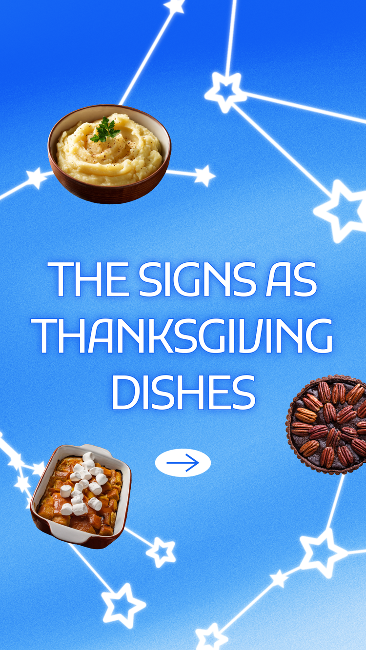 The signs as thanksgiving dishes template