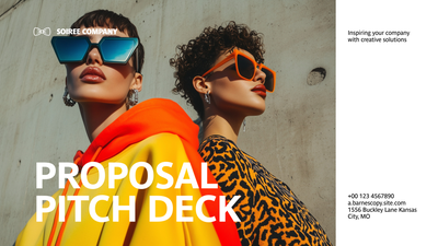 Proposal pitch deck template