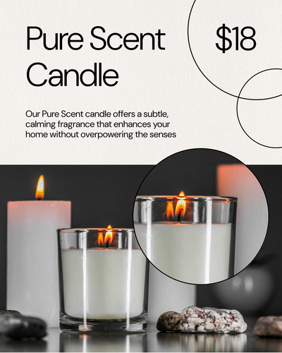 Candle advertisement template