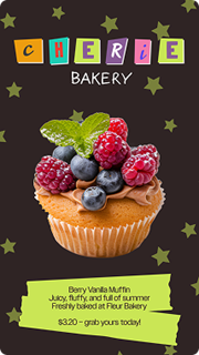 Brown and Green Bakery Instagram Story Ad