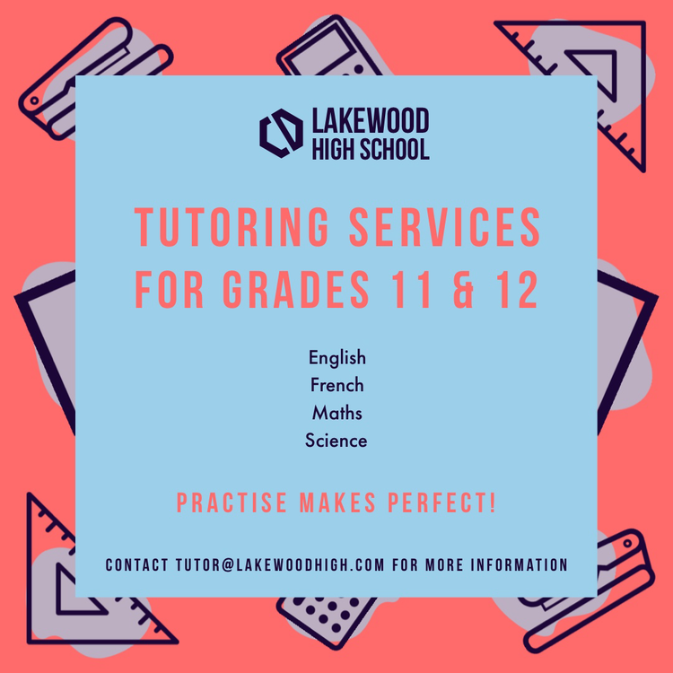 "Tutoring services for grades 11 & 12" freelance tutor ad