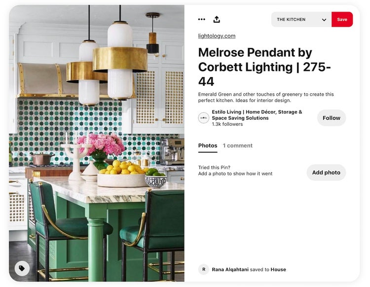 Emerald green kitchen design