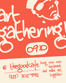 A screenshot of an art gathering Instagram portrait post template