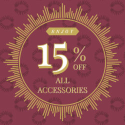 15% off all accessories graphic