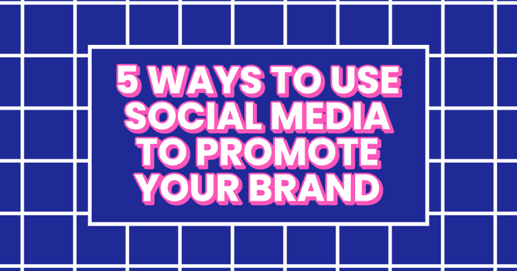 "5 wyas to use social media to promote your brand" LinkedIn banner
