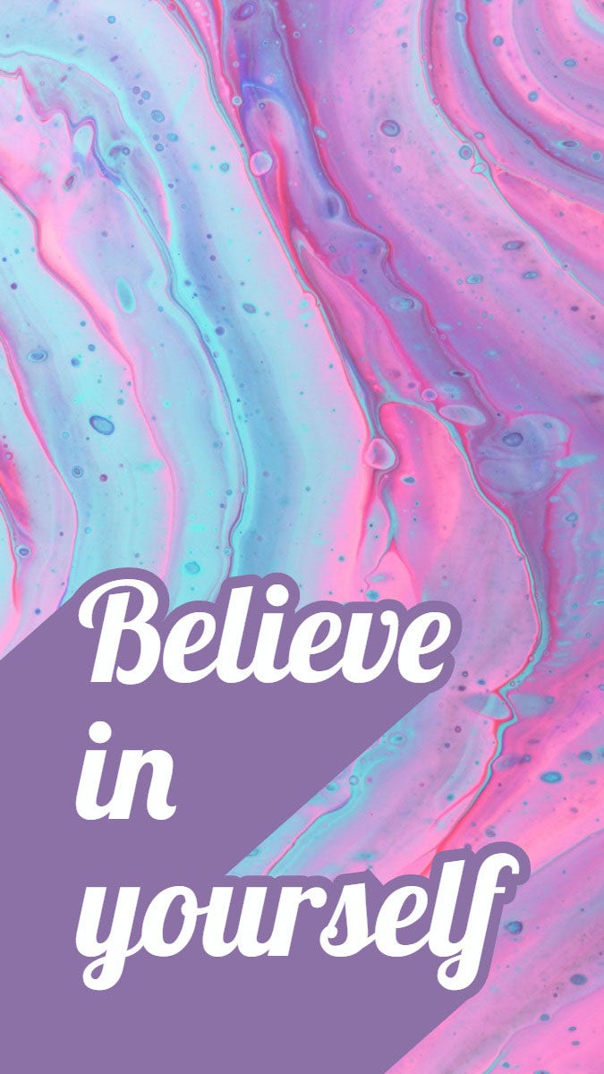 Purple and Pink Abstract Inspirational Phrase Smart Phone Wallpaper