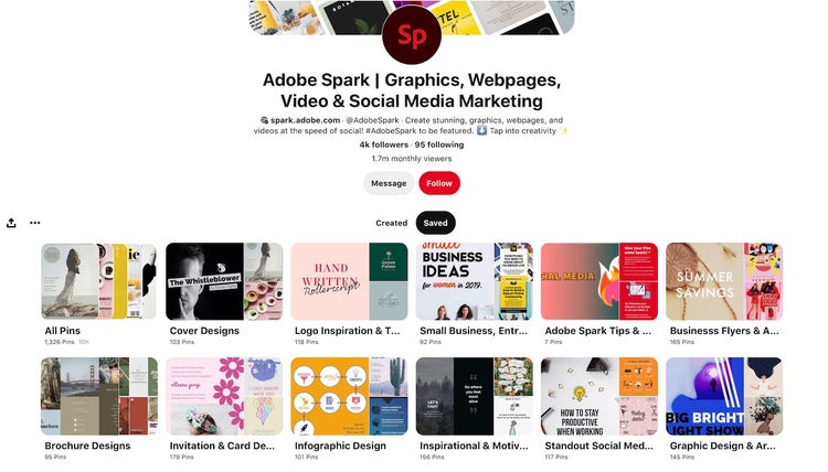Adobe Spark boards