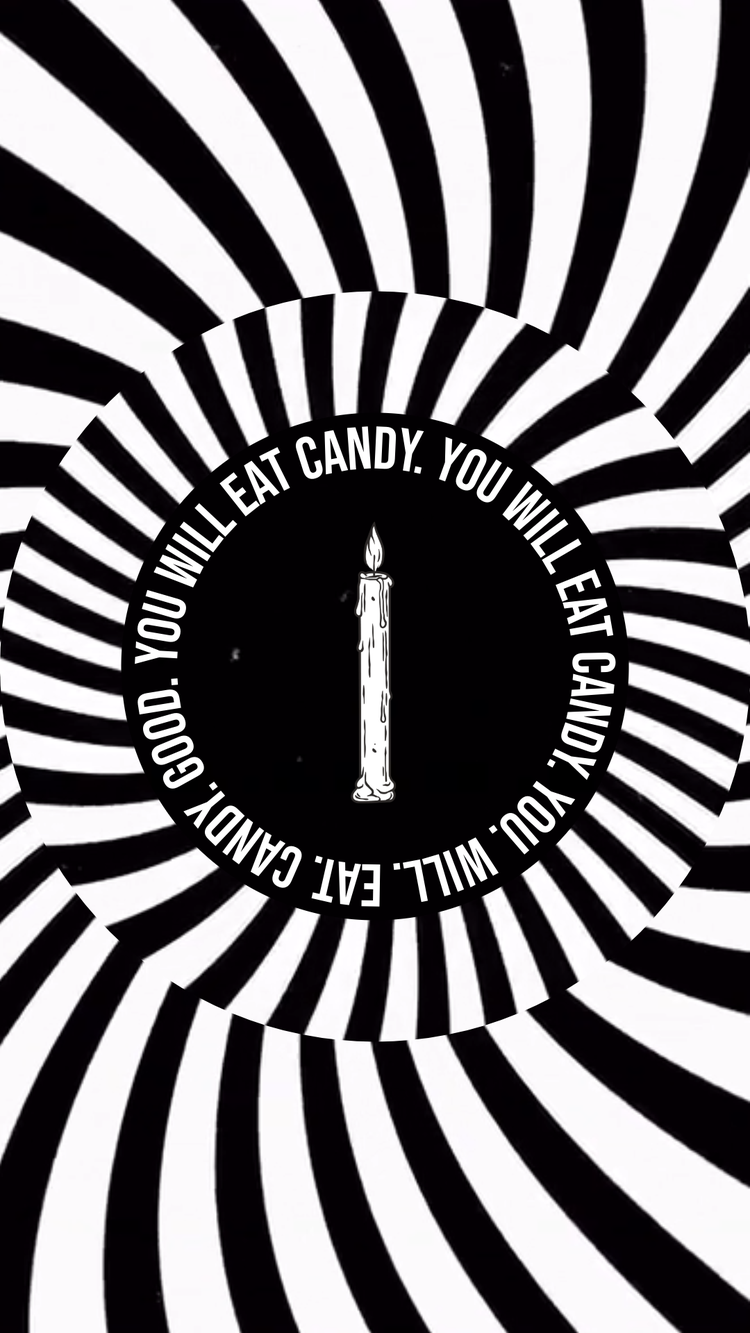 Hypnosis template in black and white