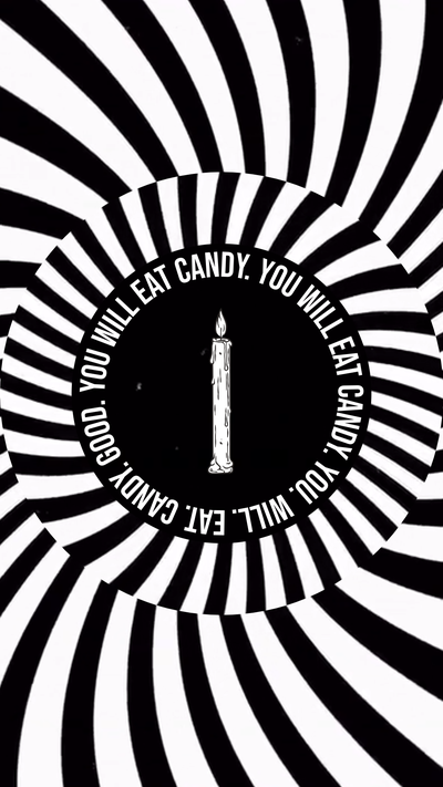 Hypnosis template in black and white