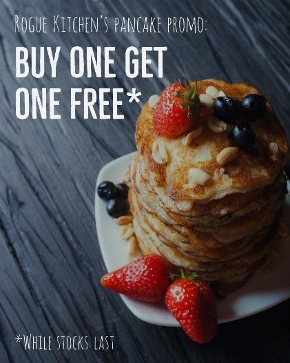 Gourmet Pancake Photo Restaurant Promotion Instagram Portrait Ad