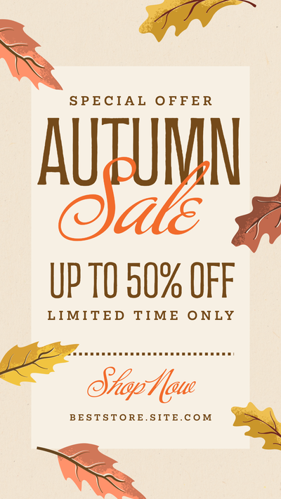 Autumn sale template