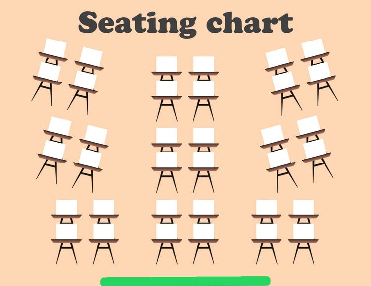 Brown Classic Seating Chart