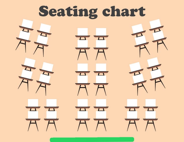 Brown Classic Seating Chart