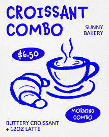 A screenshot of a bakery Instagram ad template