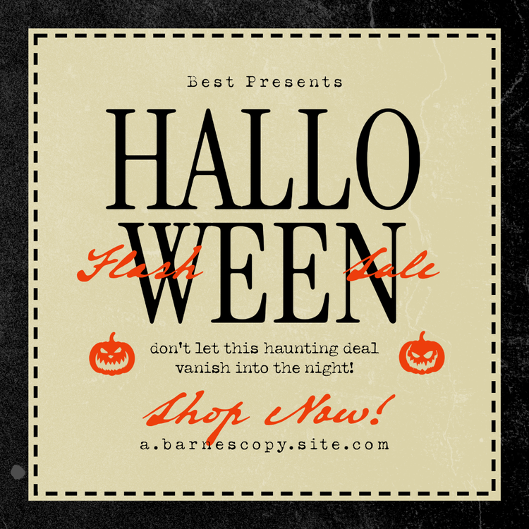 Halloween sale template