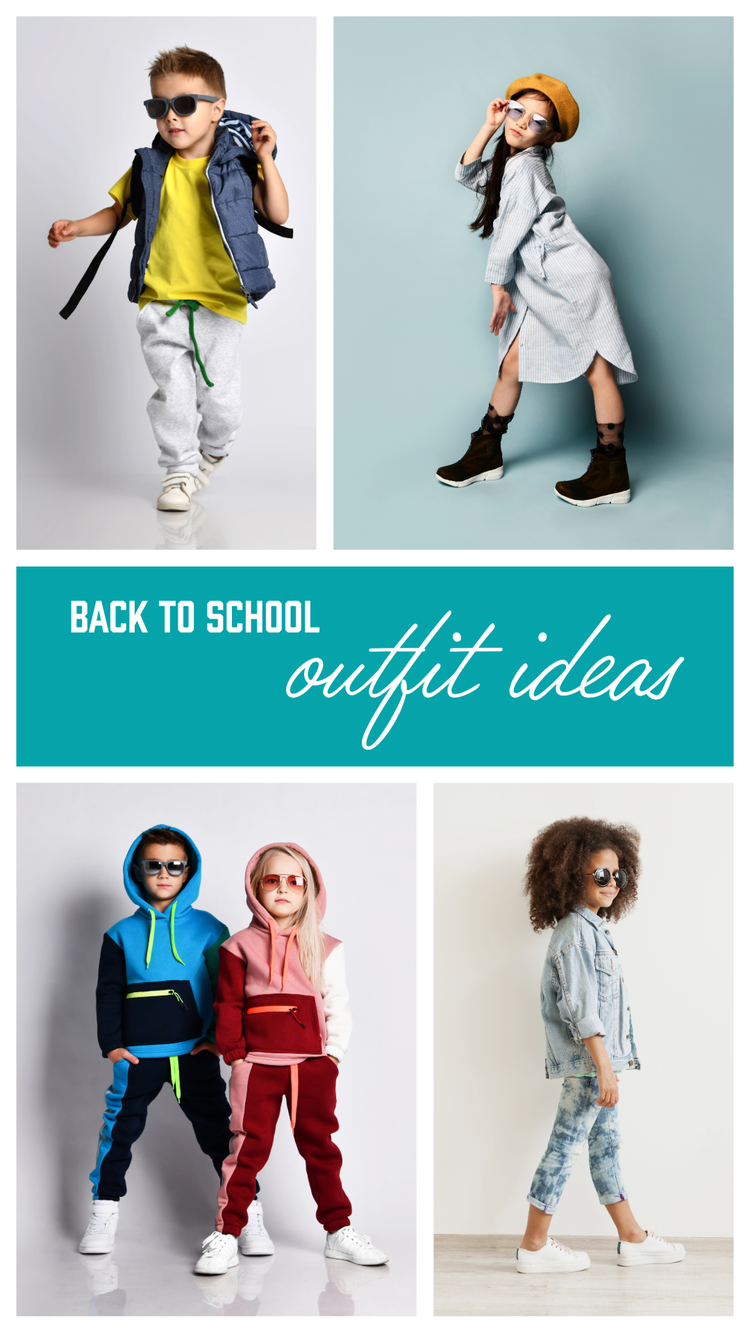 template for outfit ideas for back to school