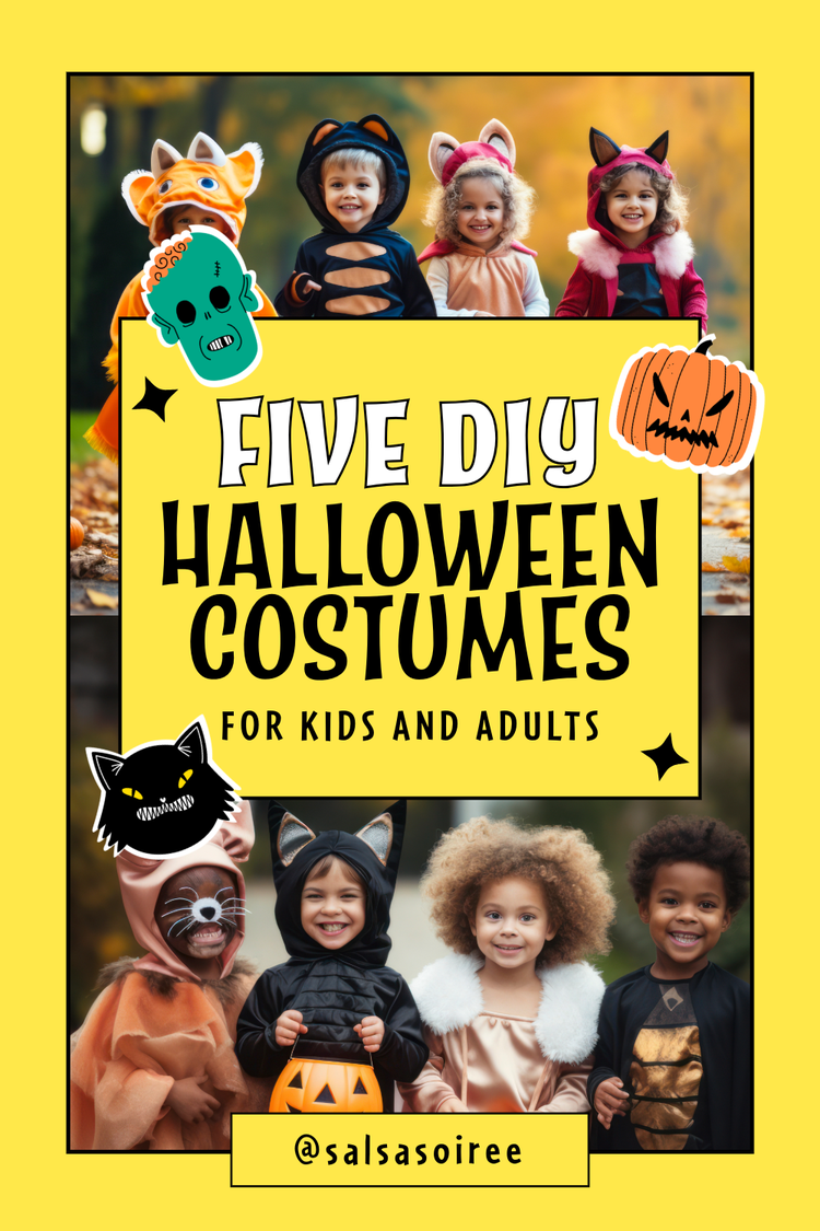Five FIY Halloween costume ideas template