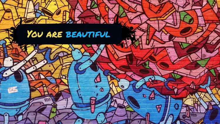 Colorful Graffiti Style Inspirational Desktop Wallpaper