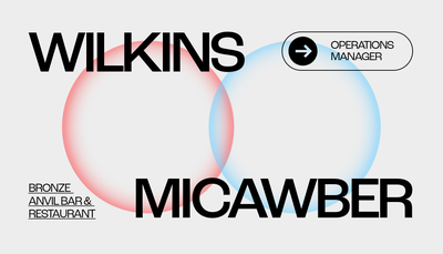 Adobe Express business card template for operations manager