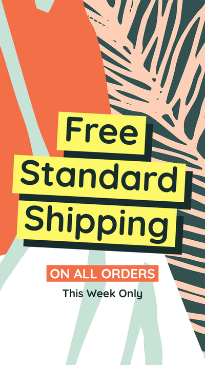 Orange And Green Abstract Background Instagram Story Ad