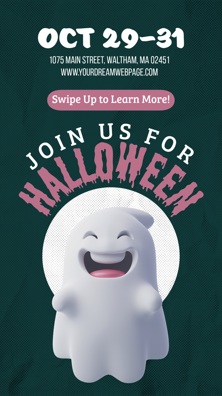 Join us for Halloween template
