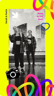 Neon and Black Dancing TikTok Video