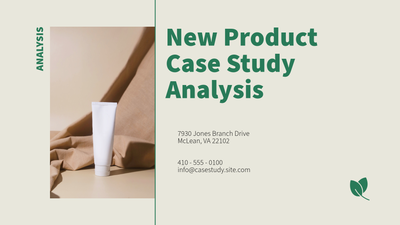 Product case study analysis presentation template