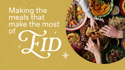 Eid template in yellow