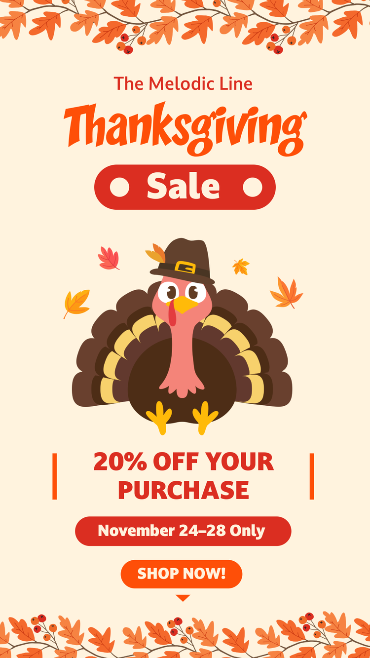 Thanksgiving sale template