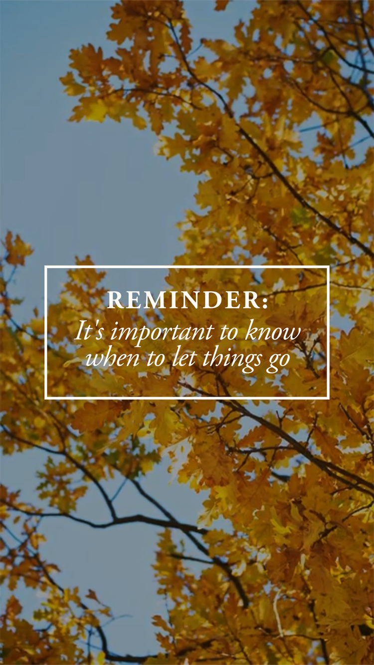 Autumnal reminders template