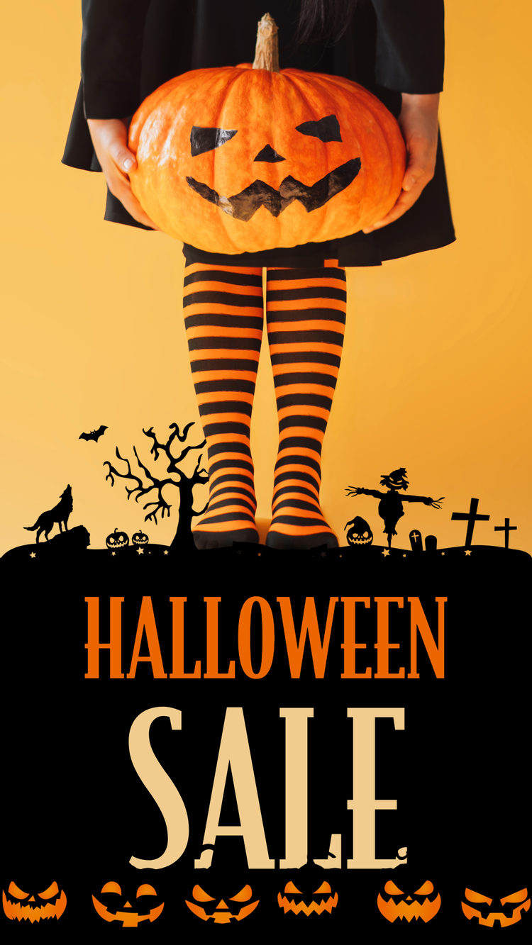Halloween sale template