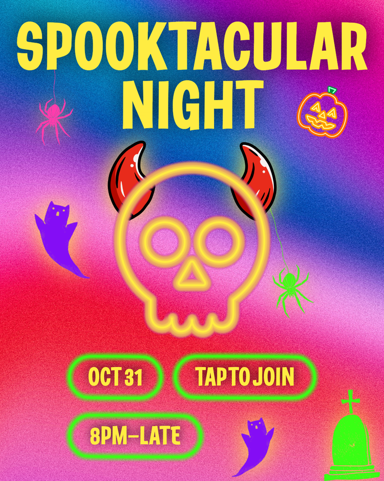 Spookcatcular night Halloween template