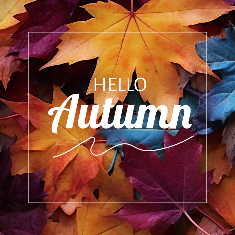 Hello autumn template