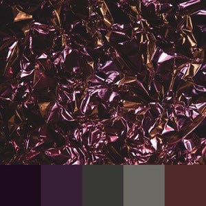 A color palette created from an image of purply-brown jagged gems
