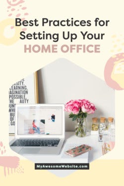 how to use pinterest: Setting up your home office book