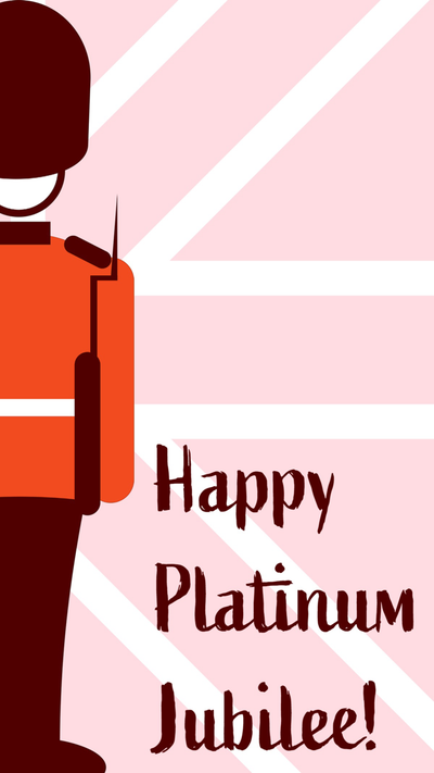 Pink White & Red Royal Guard Union Jack Platinum Jubilee Instagram Story