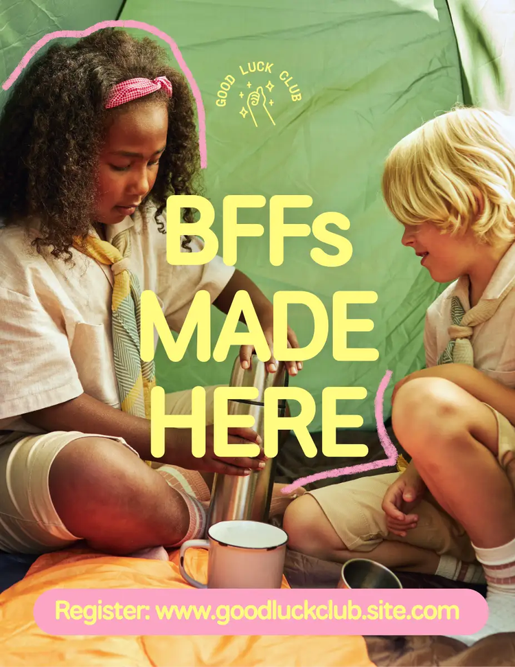 Two kids playing in a tent, one is opening a thermos