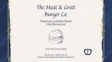 Blue and Beige Burger Restaurant Facebook Cover Set