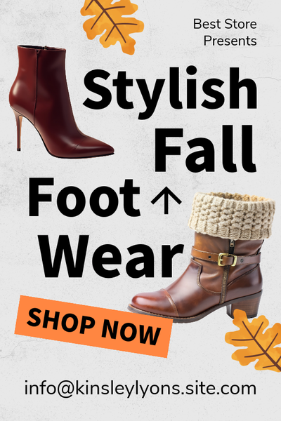 Fall footwear shop now template