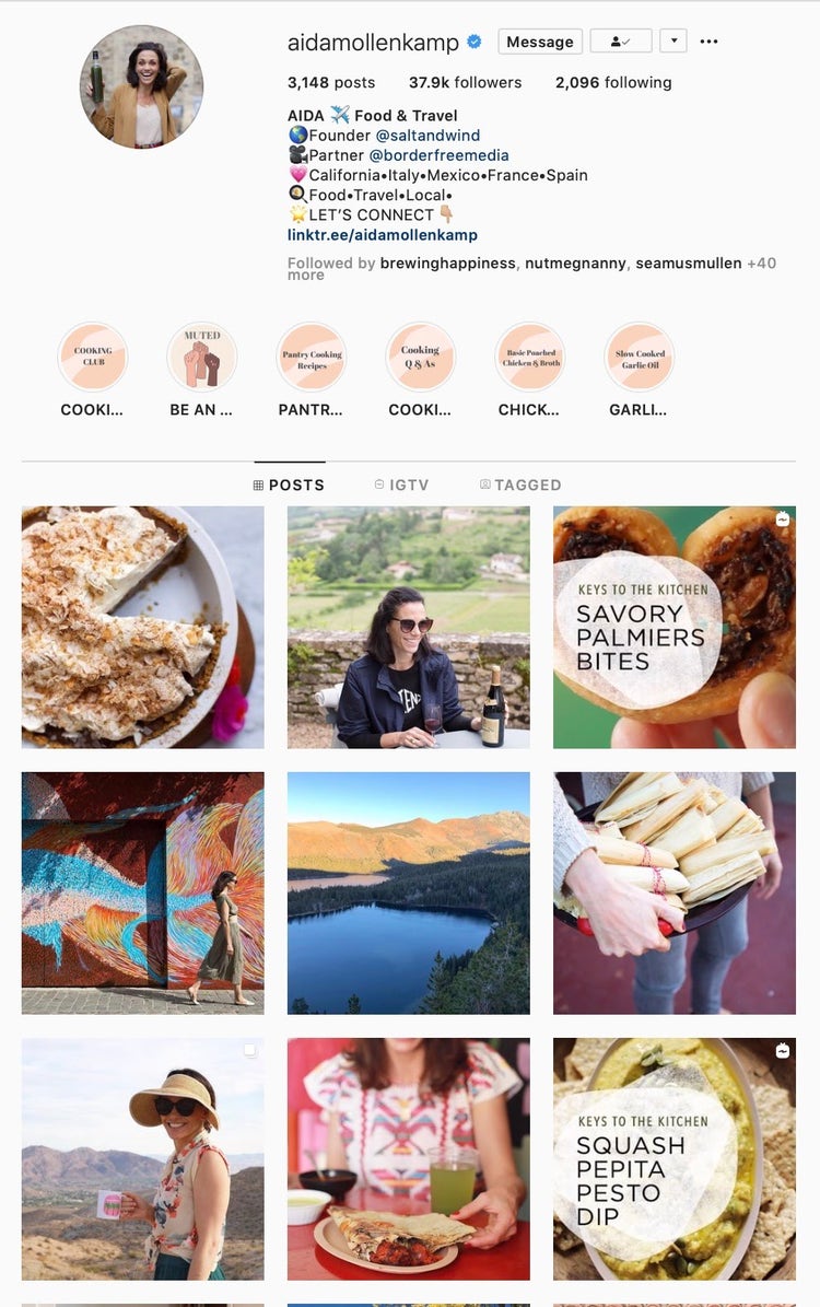 How to post on Instagram: Aida Mollenkamp Instagram posts