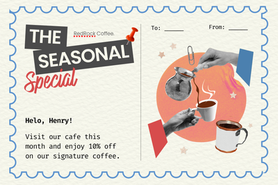 Cafe advertisement template