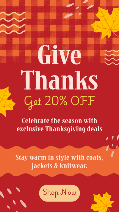 Give thanks 20% off template