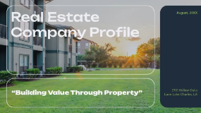 Real Estate Company Profile presentation